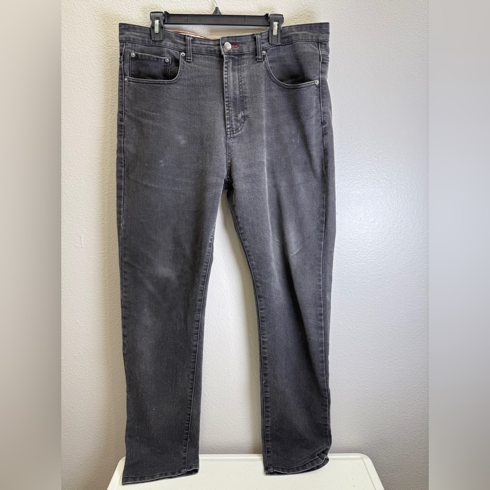 Boot Cut Mens Jeans Size 36 Black Western Denim Pants Aztec Cowboy Frye & Co